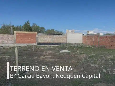 Venta lote garcia bayon mza o lote 7