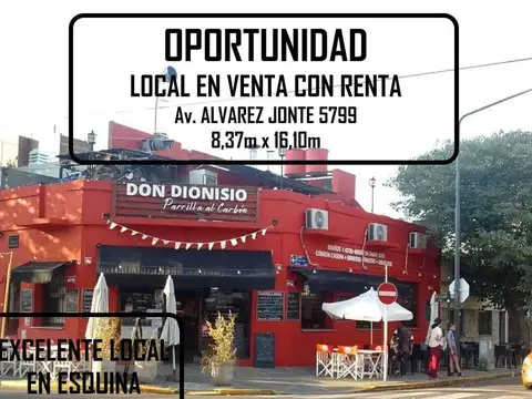 OPORTUNIDAD - LOCAL COMERCIAL EN VENTA CON RENTA