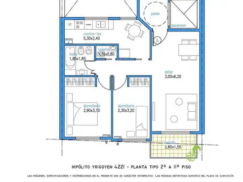 Departamento en Venta de 2 dormitorios