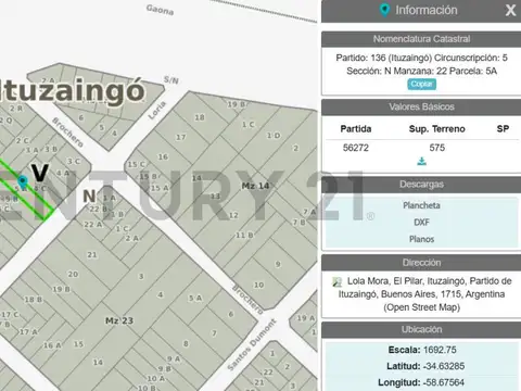 Terreno en Venta en El Pilar, USD 95.000