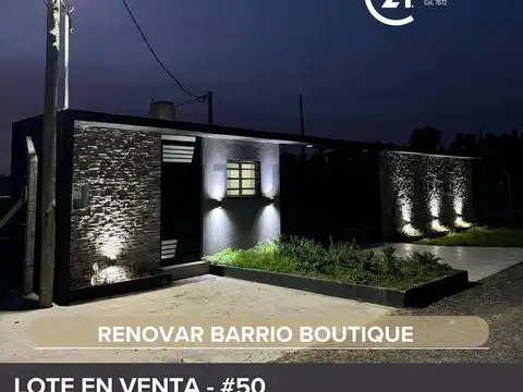 LOTE EN VENTA EN LA PLATA, RENOVAR BARRIO BOUTIQUE