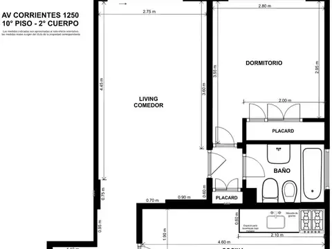Departamento en Alquiler en San Nicolás, $ 700.000