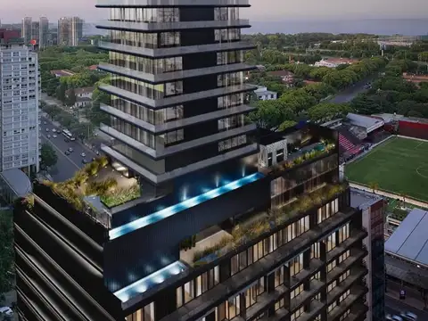 Departamento de 4 ambientes en piso alto - Torre Quo