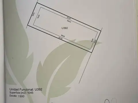 Terreno en Venta de 1045,0 m2