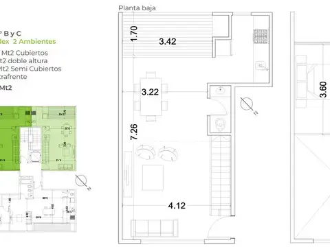 Departamento en Venta al Oeste