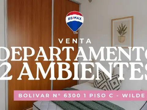 VENTA DEPARTAMENTO 2 AMBIENTES CON PATIO WILDE