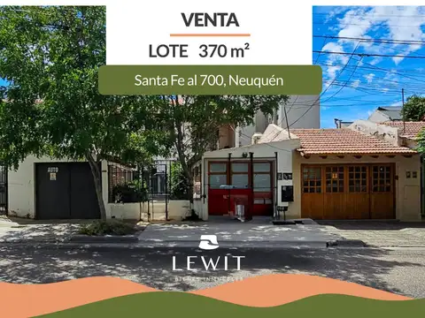 VENTA TERRENO APTO DESARROLLO SANTA FE AL 700 NEUQUEN