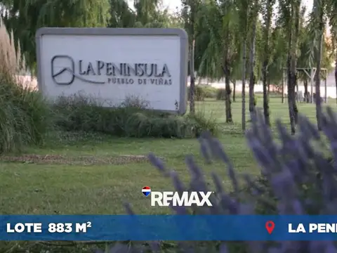 VENTA Lote 883 m2 en esquina La Península Neuquen