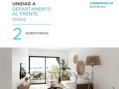 Departamento 4 ambientes con 2 baños