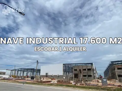 Nave industrial en alquiler de 17.600 m2 en Plaza industrial Escobar