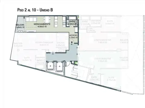 Venta departamento 1 ambiente en Las Cañitas Palermo