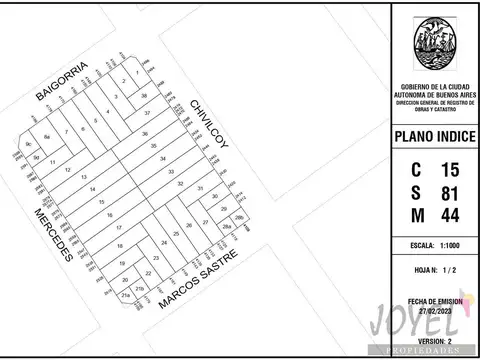 Terreno en Venta 27  mts Frente