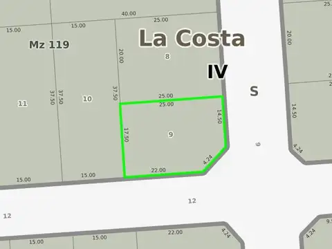 Terreno venta  - 433mts2 - Las Toninas