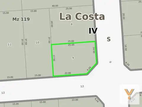 Terreno venta  - 433mts2 - Las Toninas