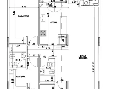 Departamento en Venta con 1 cocheras