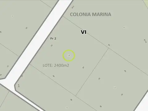 Terreno en Venta 50  mts Frente