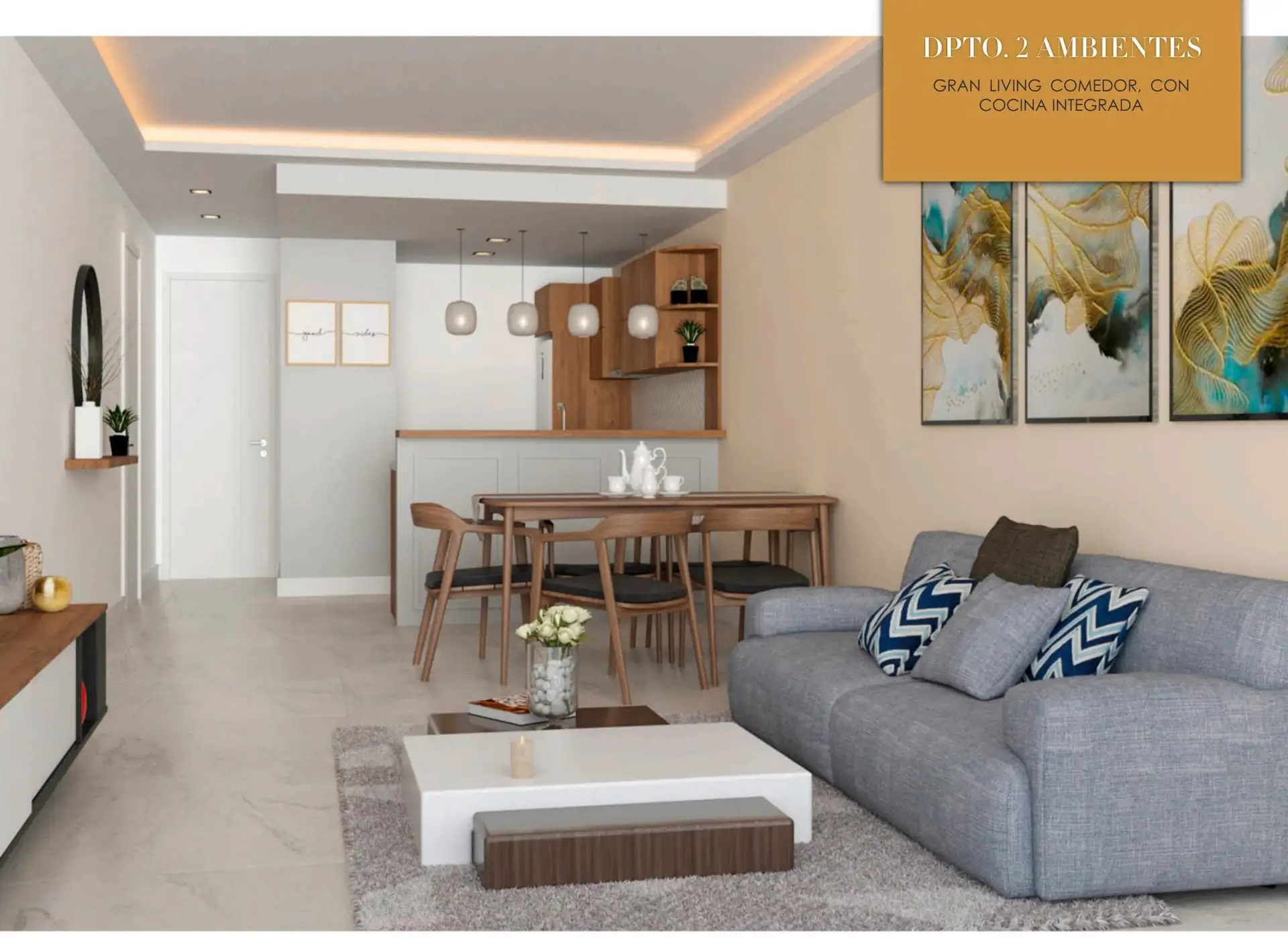Depto 2 amb en Venta 70m² — Rawson 1700