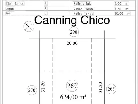 LOTE EN CANNING CHICO
