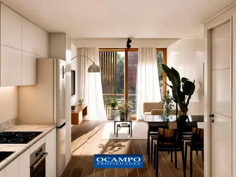Venta de departamento 2 ambientes con toilette y balcón en Las Cañitas