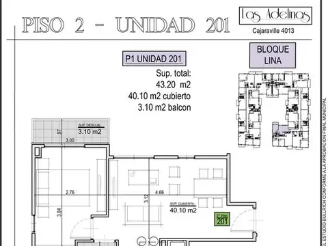Departamento en Venta de 1 dormitorio