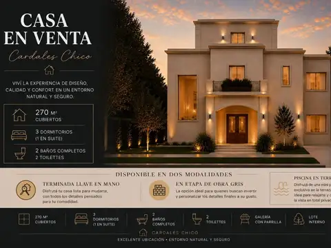 Casa en Venta en Country Club Los Cardales, USD 180.000
