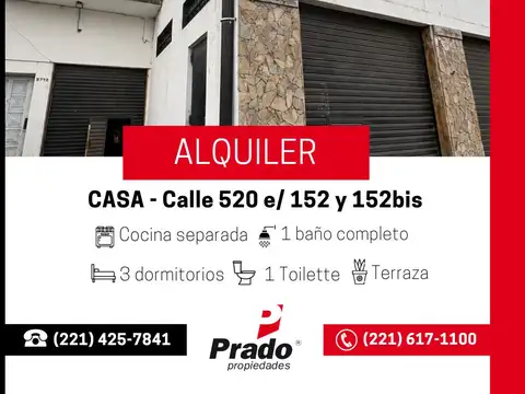 Casa en Alquiler en Melchor Romero, Partido de La Plata