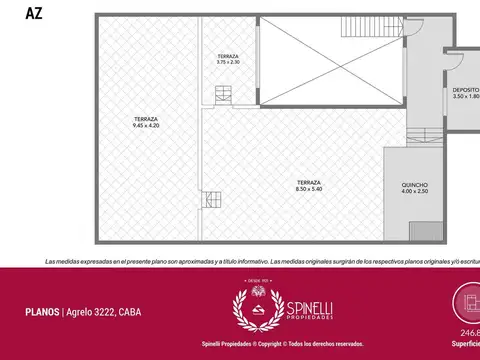 Venta casa sobre terreno 246M² construidos patio terraza parrilla Balvanera / Almagro USAM 916M²