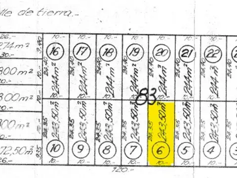 Terreno E. Carro e/ Mariani y RP 9