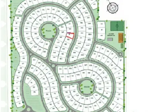 Terreno en Venta 20  mts Fondo