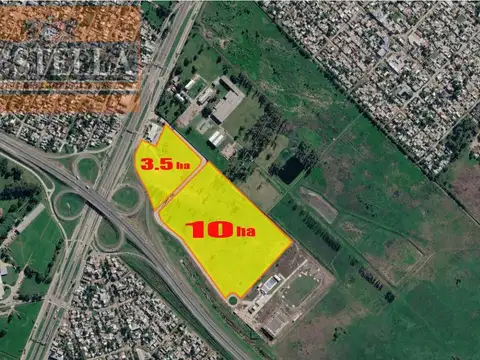 Fracción Comercial e Industrial 135.000 m² con Frente a RN3 y Au. Pte. Peron - Virrey Del Pino