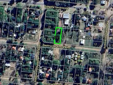 Terreno en Venta 40  mts Fondo