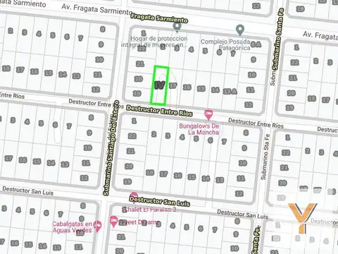 Terreno en Venta 15  mts Frente