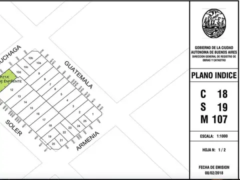 Terreno en Venta en Palermo Soho, USD 520.000