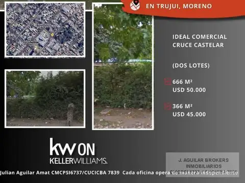 Terreno en Venta 36  mts Fondo