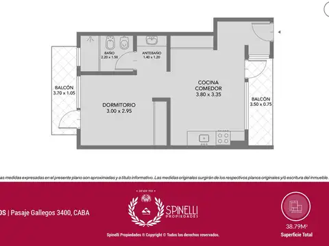 Departamento en Venta con 1 cocheras