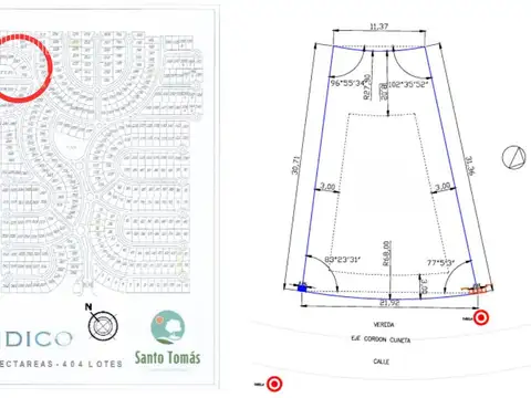 Terreno en Venta en Santo Tomas, USD 34.500