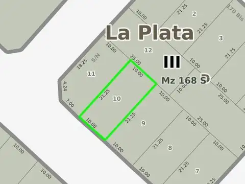 Terreno en venta - 212mts2 - Lisandro Olmos, La Plata