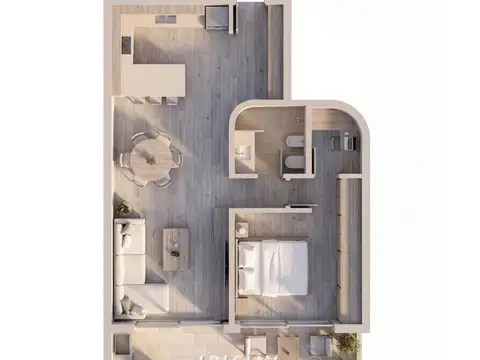 Departamento en Venta de 1 dormitorio