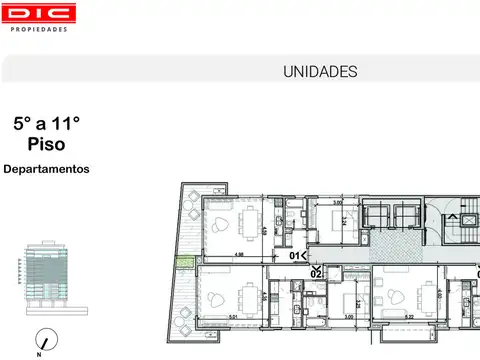 Departamento de 3 ambientes Venta - Olivos