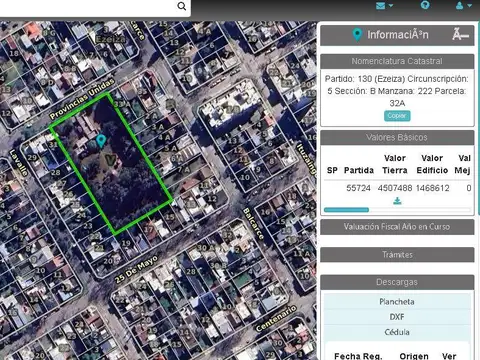 Terreno en Venta en Ezeiza, Partido de Ezeiza