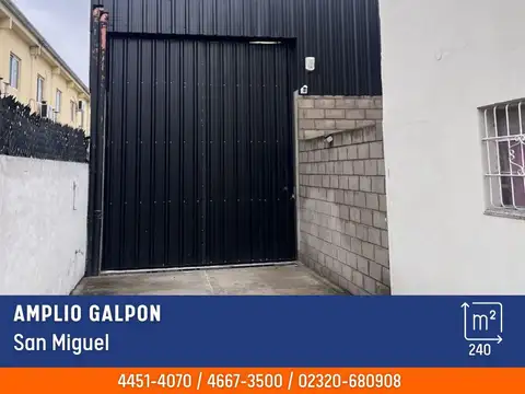 GalpÃ³n - Alquiler - Argentina, San Miguel - Int. Irigoin 1585