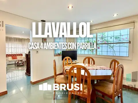 CASA EN VENTA EN LLAVALLOL - 4 AMBIENTES
