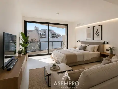 Venta de Monoambiente en Villa del Parque vista abierta a estrenar