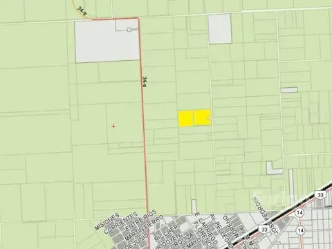 Campo a la venta en zona rural Pérez