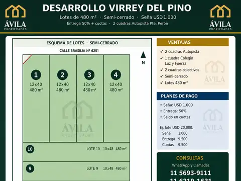 Terreno en venta en Virrey Del Pino