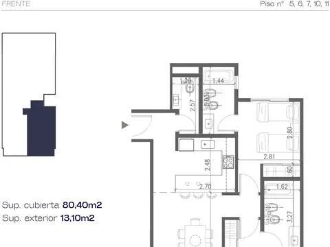 Departamento en Venta al Norte