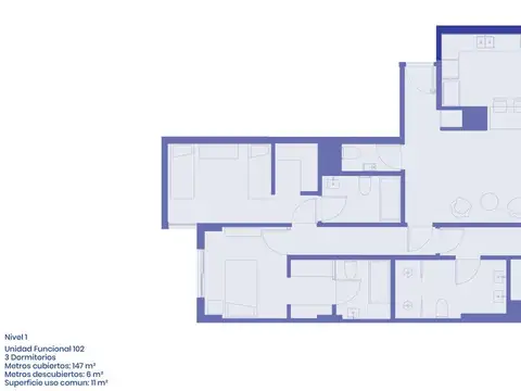 Departamento de 4 ambientes en venta en La Imprenta