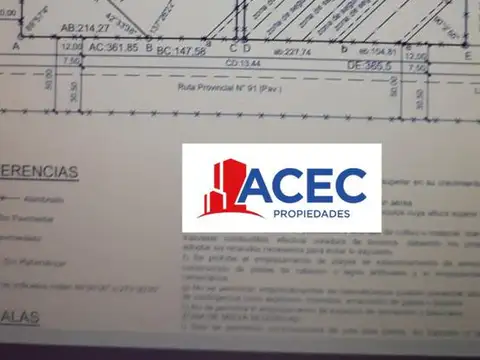 Venta - Campo de 3,4 has, sobre Ruta 91, Oliveros