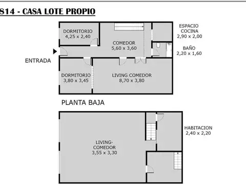Depto Tipo Casa en Venta de 4 ambientes
