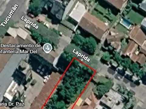 Terreno en Venta 15  mts Frente